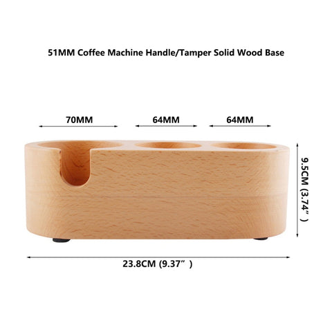 Manual Wood Coffee Tamper Holder - Alpha Coffee USA