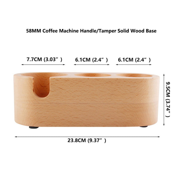 Manual Wood Coffee Tamper Holder - Alpha Coffee USA